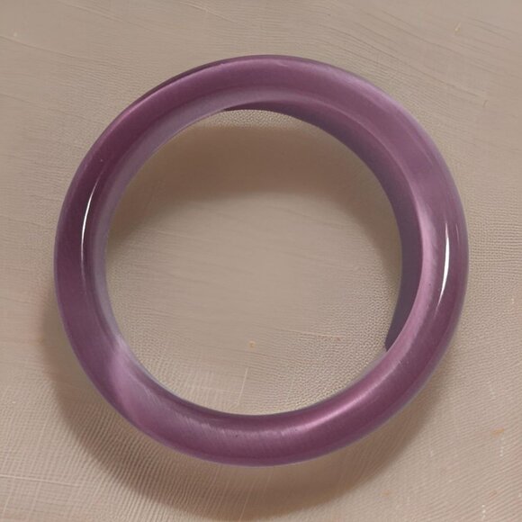 Pink Jade Bangle - Picture 6 of 11